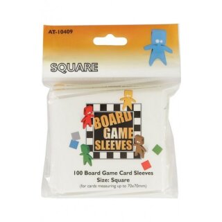 Board Game Sleeves Square transparent 72x73mm (100)