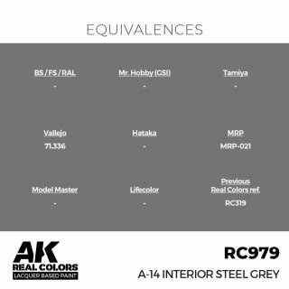 AK - Real Colors - Military - A-14 Interior Steel Grey (17ml)