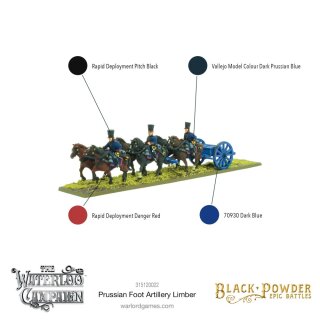 Black Powder Epic Battles: Waterloo - Prussian Foot Artillery Limber