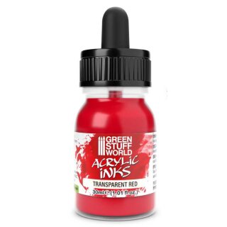 Acrylic Inks - Transparente Fl&uuml;ssige Acrylfarbe - Rot (4274) (30ml)
